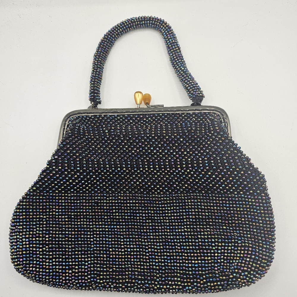 Beaded Evening Bag with Handle